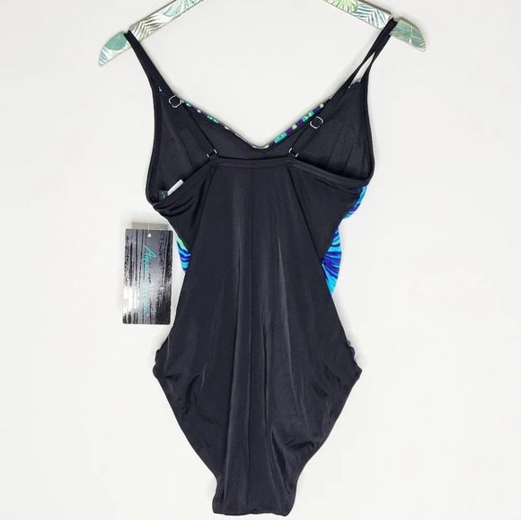 NWT Aqua Green One Piece Swimsuit M - Picture 4 of 6